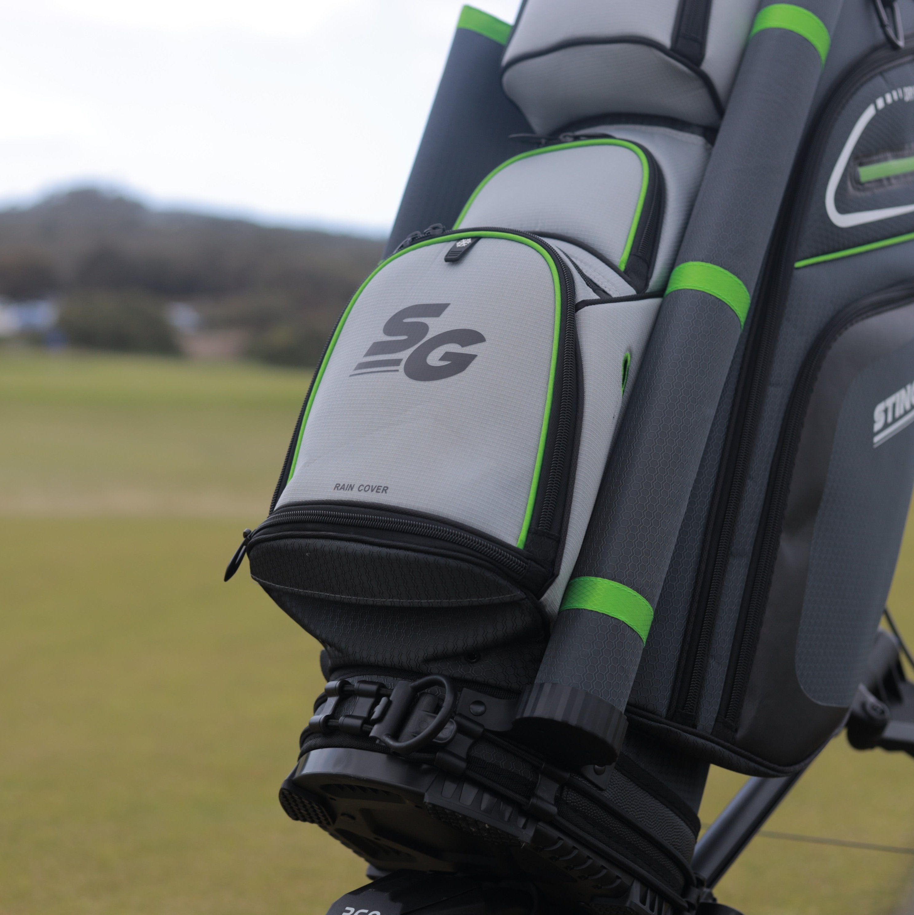 Premium Cart Bag - Lime / Grey / Charcoal