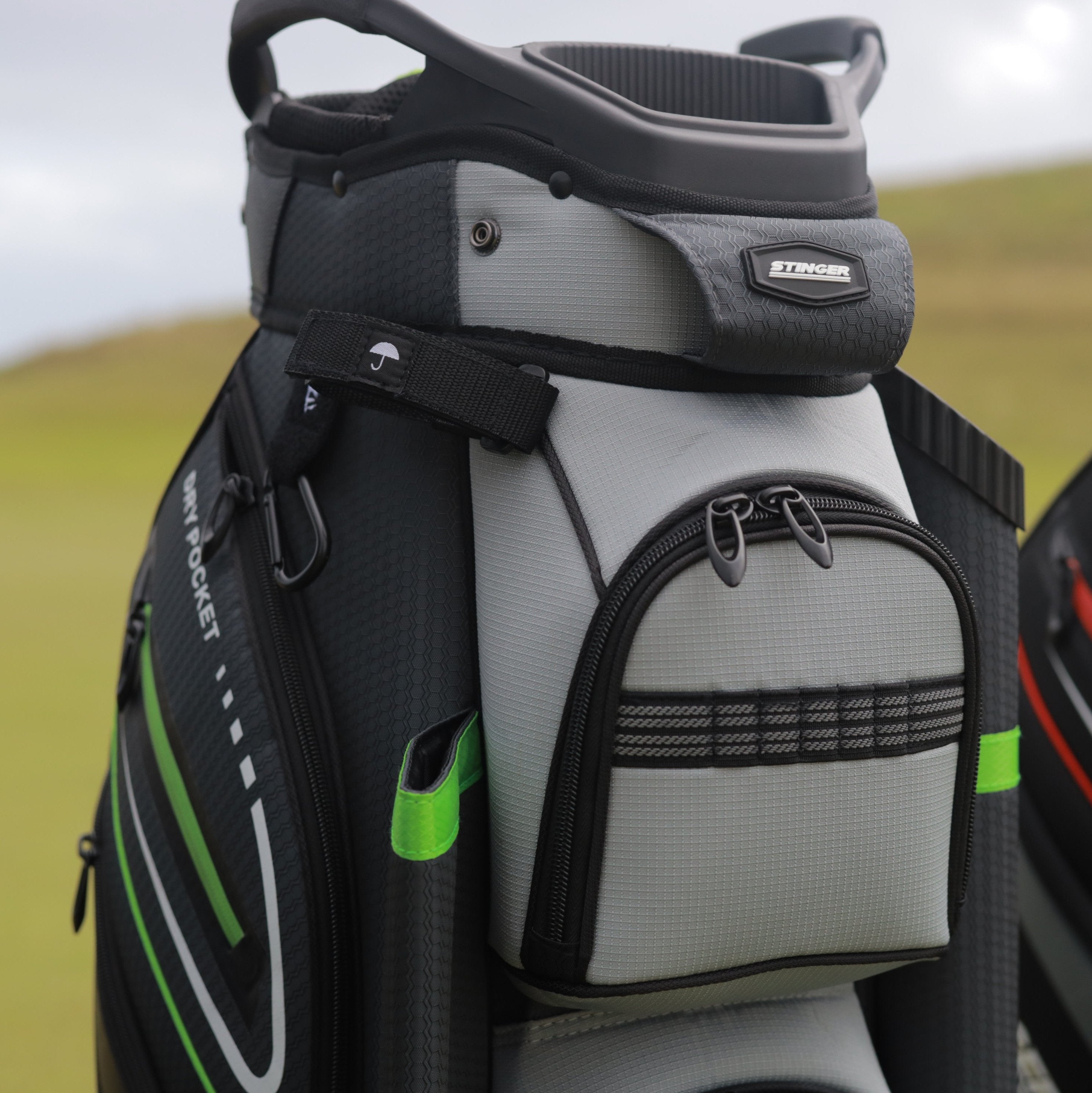 Premium Cart Bag - Lime / Grey / Charcoal