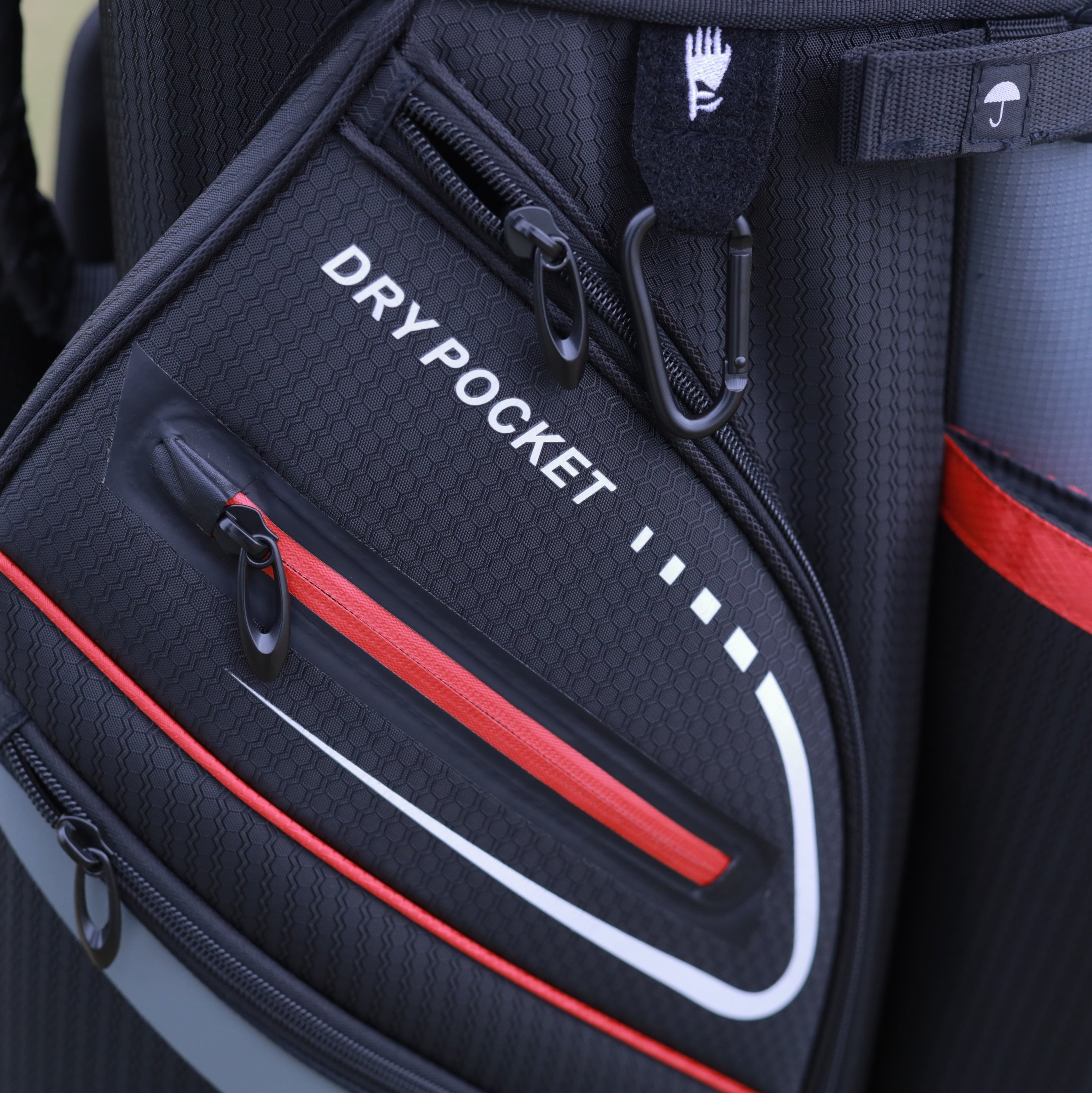 Premium Cart Bag - Red / Charcoal