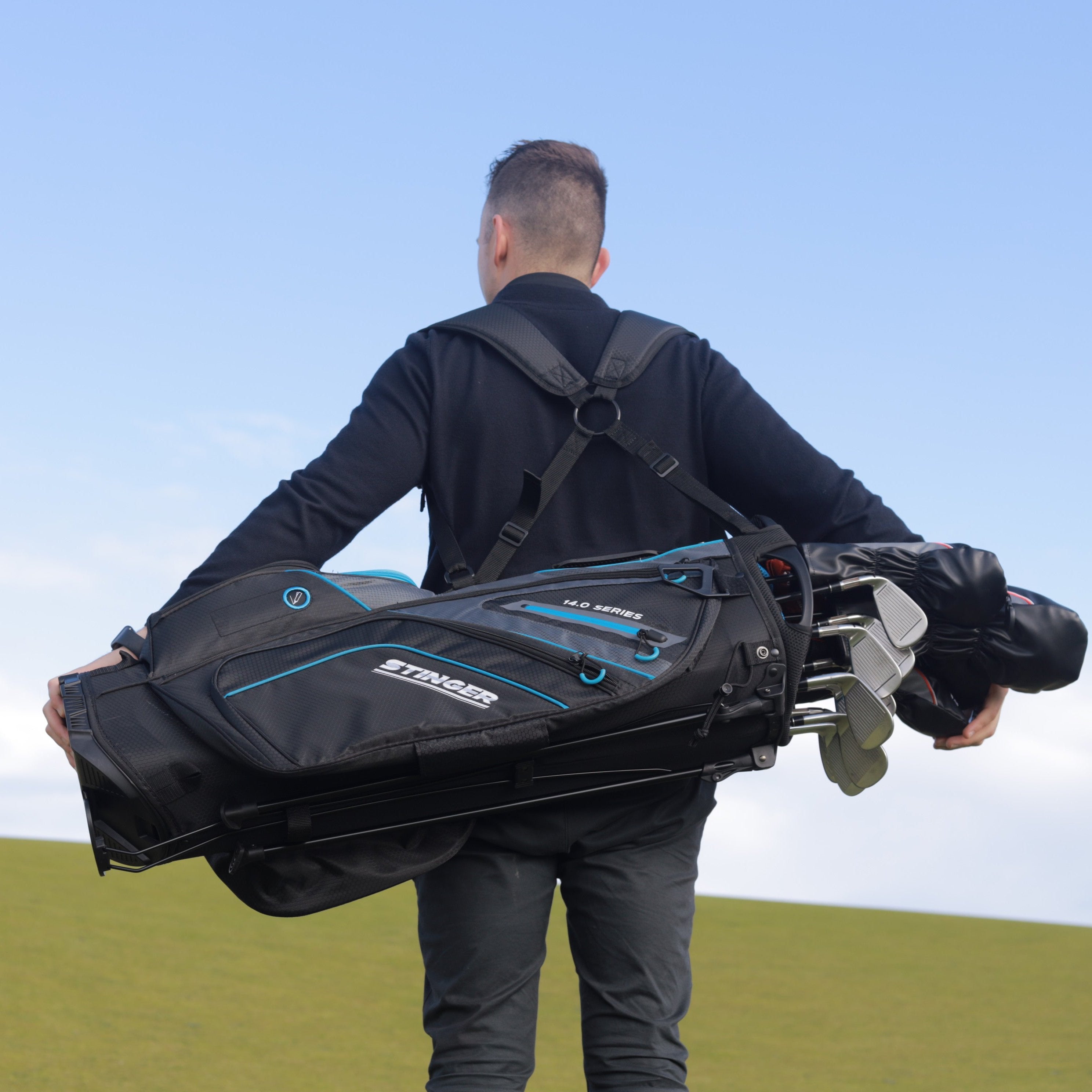 Stinger Stand Bag - Black / Grey / Blue