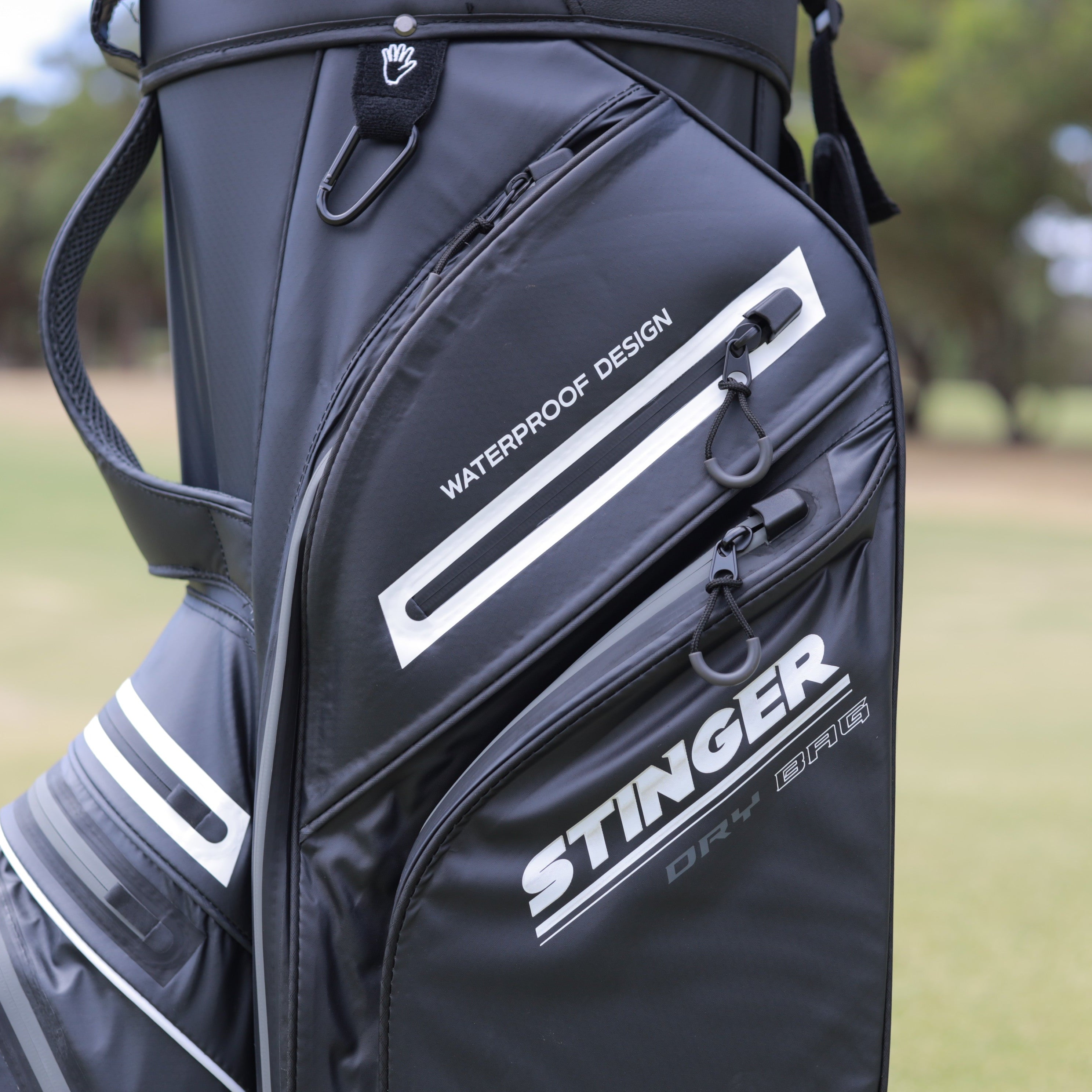 Stinger Waterproof Golf Bag Version 2 - Black/Grey