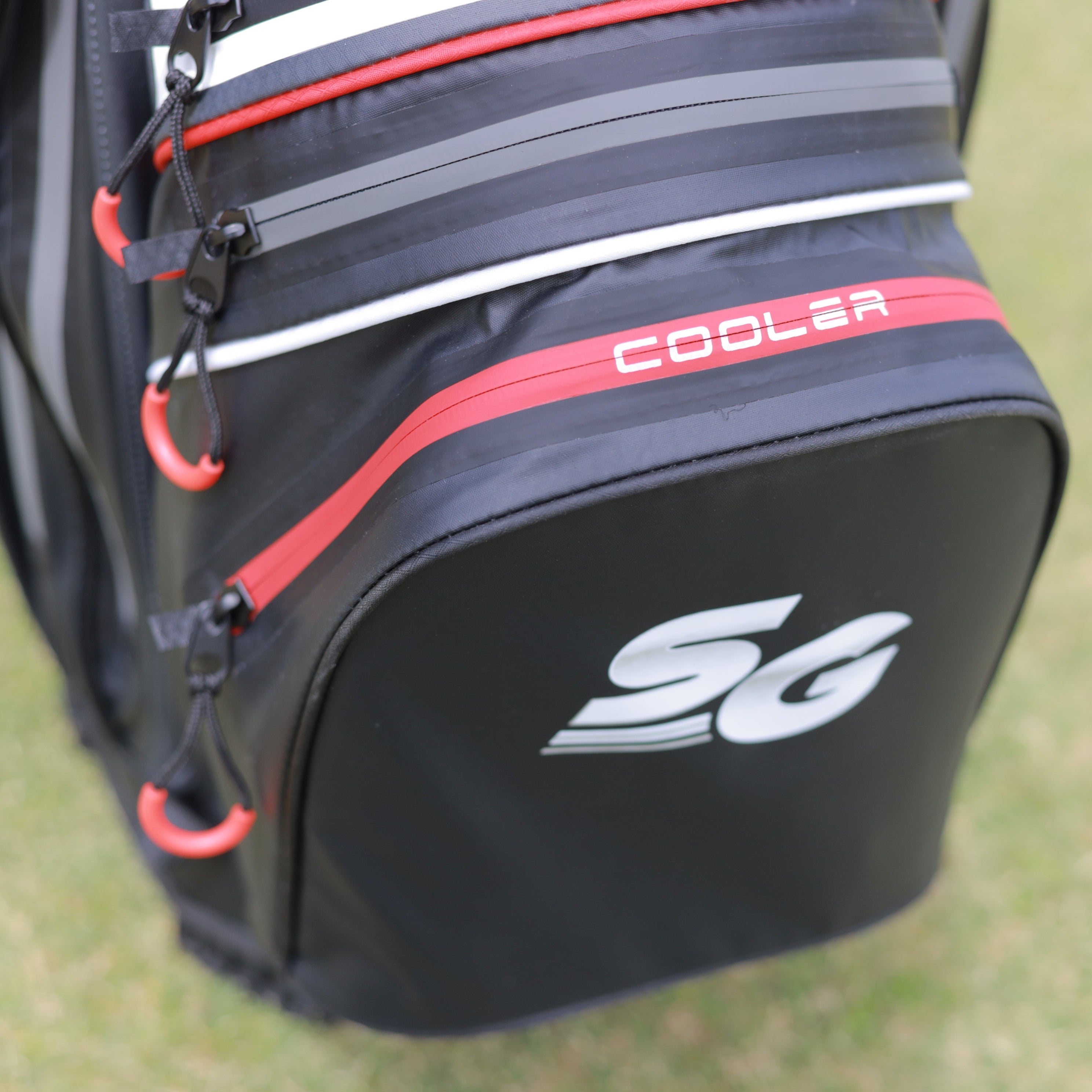 Stinger Waterproof Golf Bag Version 2  - Black / Red