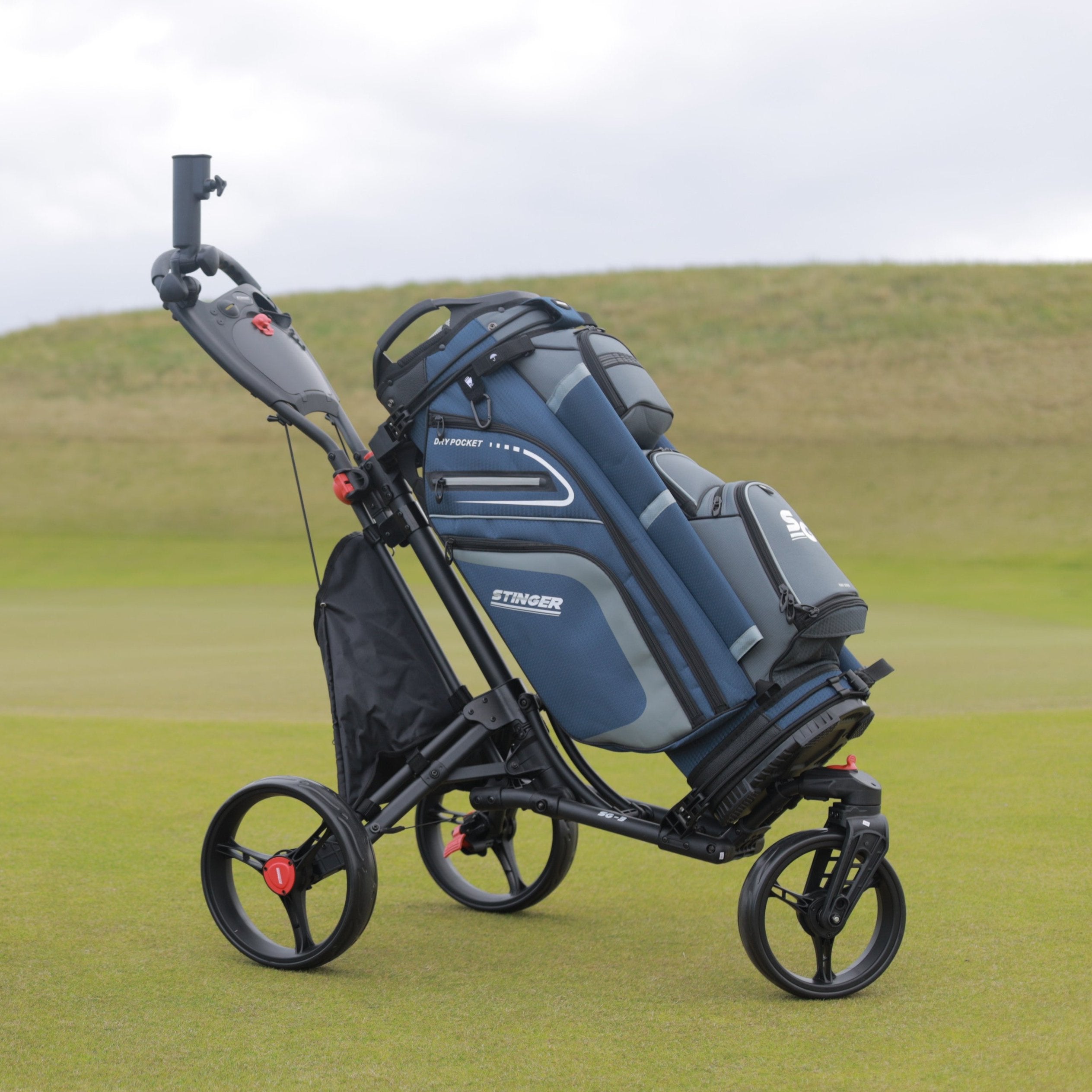 Stinger Premium Cart Bag - Navy / Charcoal