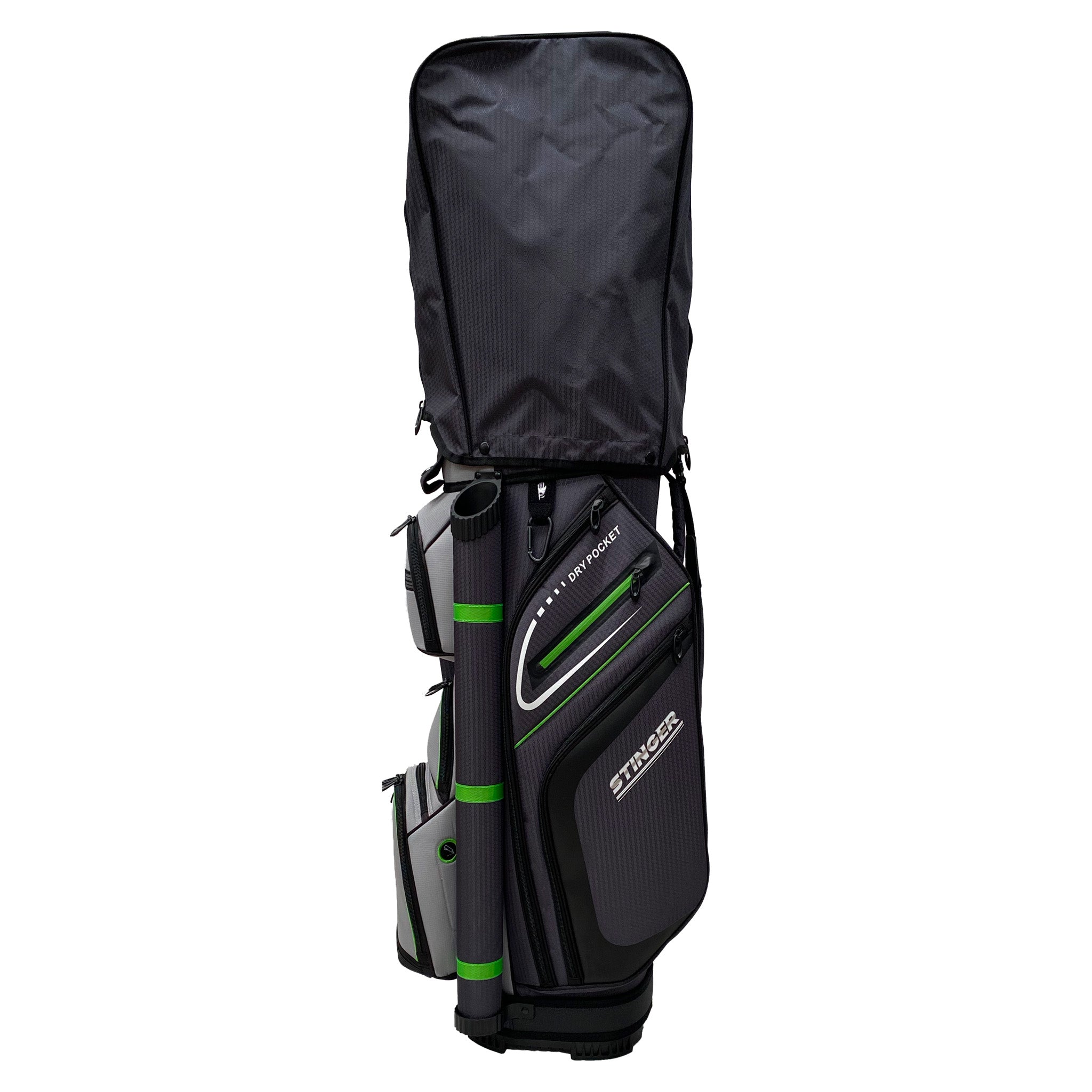 Premium Cart Bag - Lime / Grey / Charcoal