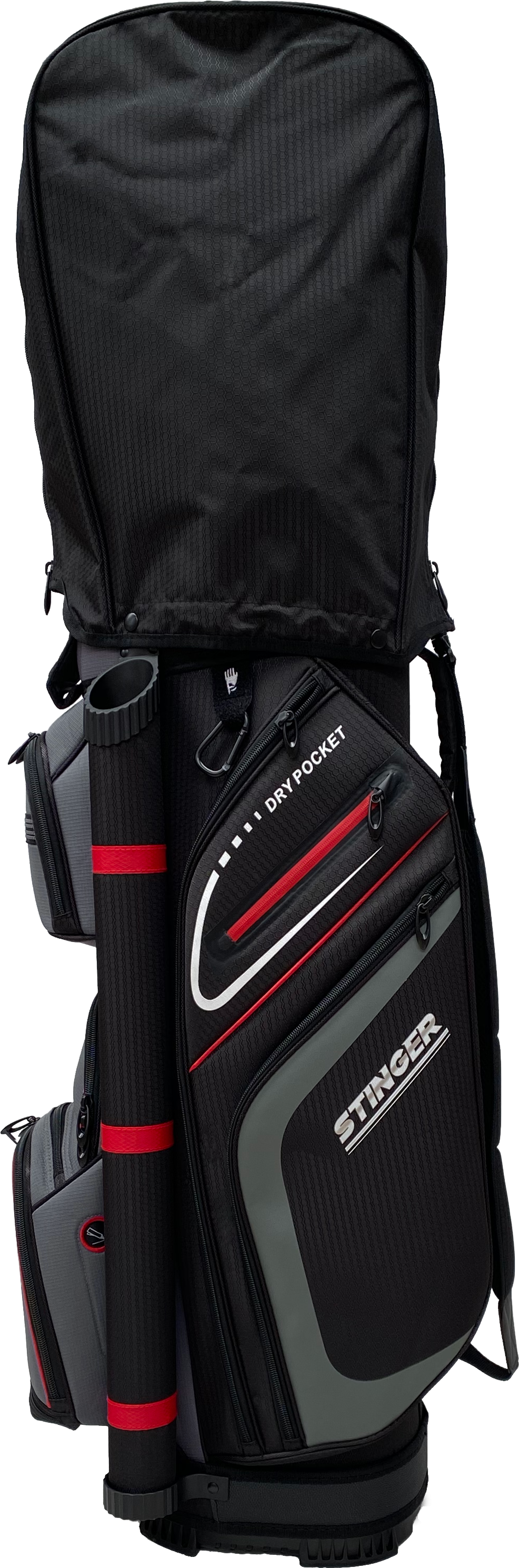 Premium Cart Bag - Red / Charcoal