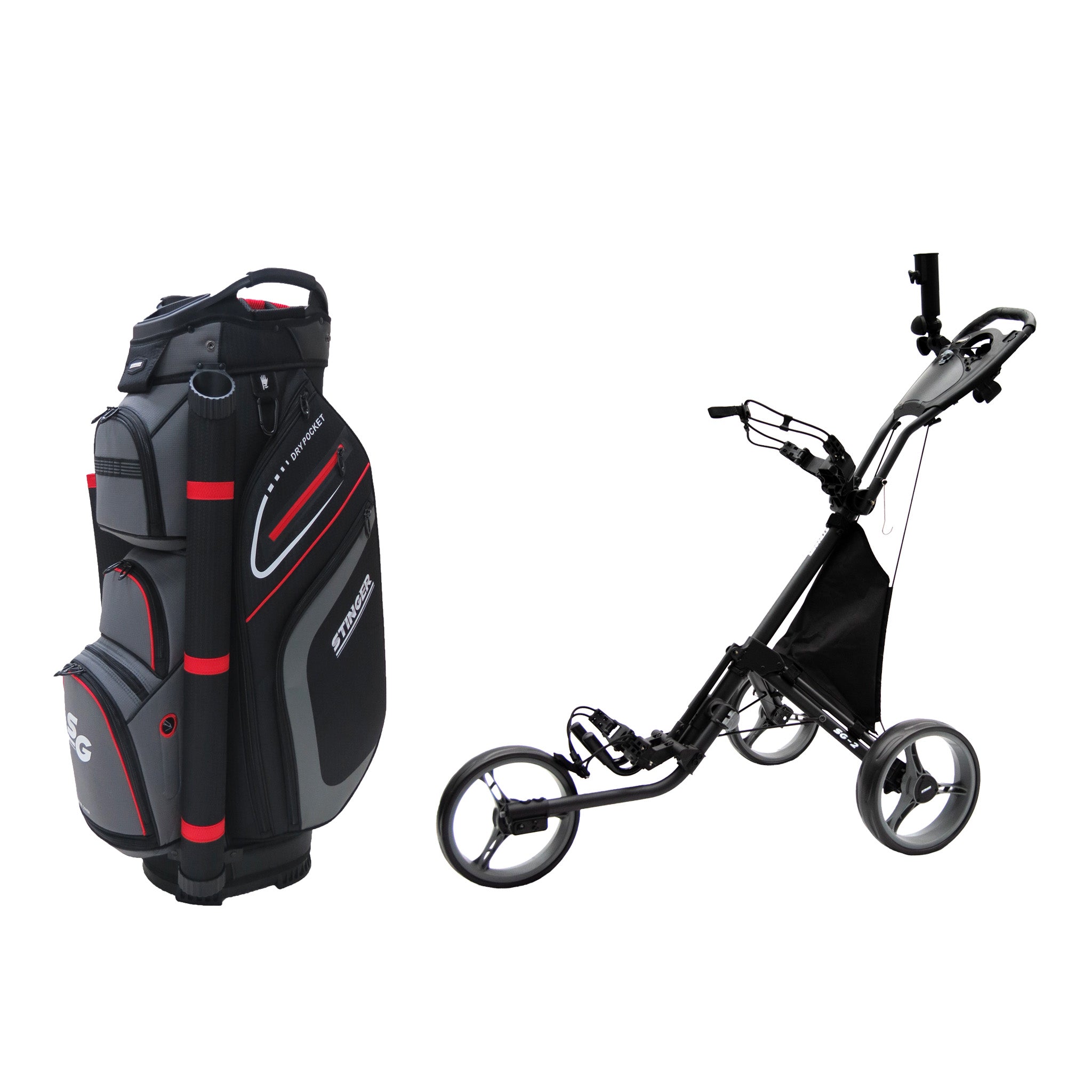 Stinger SG-2 Golf Buggy & Golf Bag Bundle