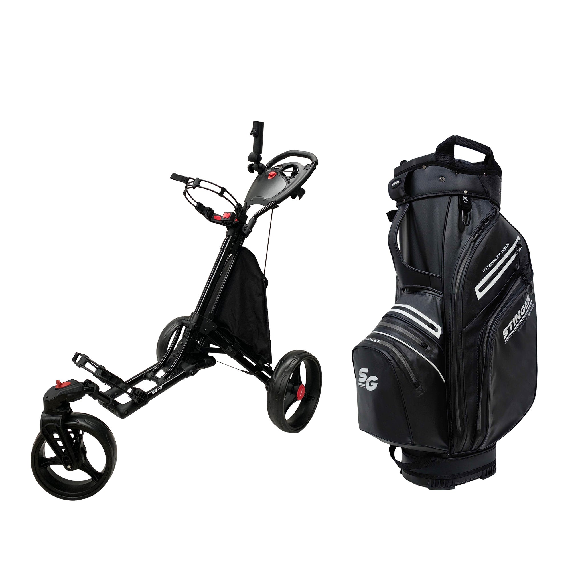 Stinger SG-3 Golf Buggy & Golf Bag Bundle