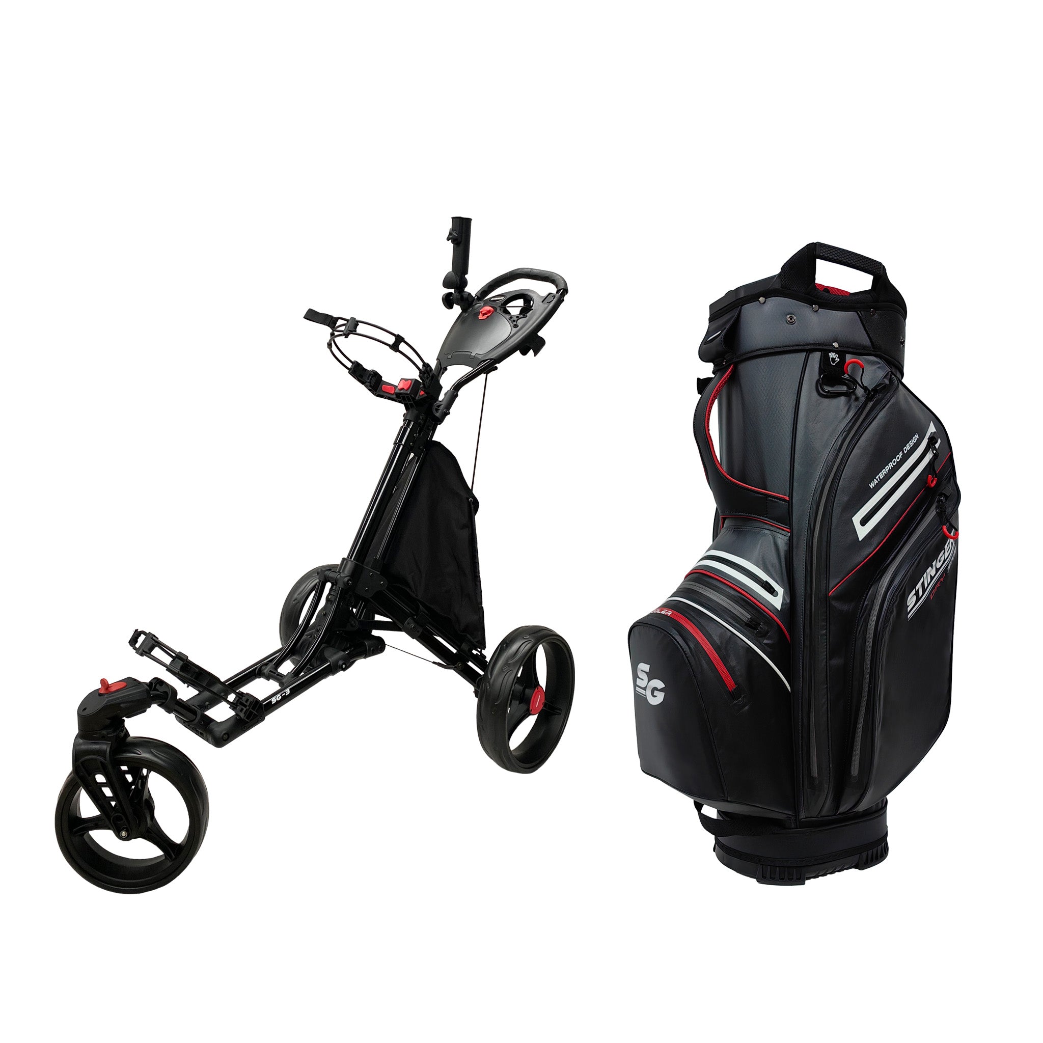 Stinger SG-3 Golf Buggy & Golf Bag Bundle