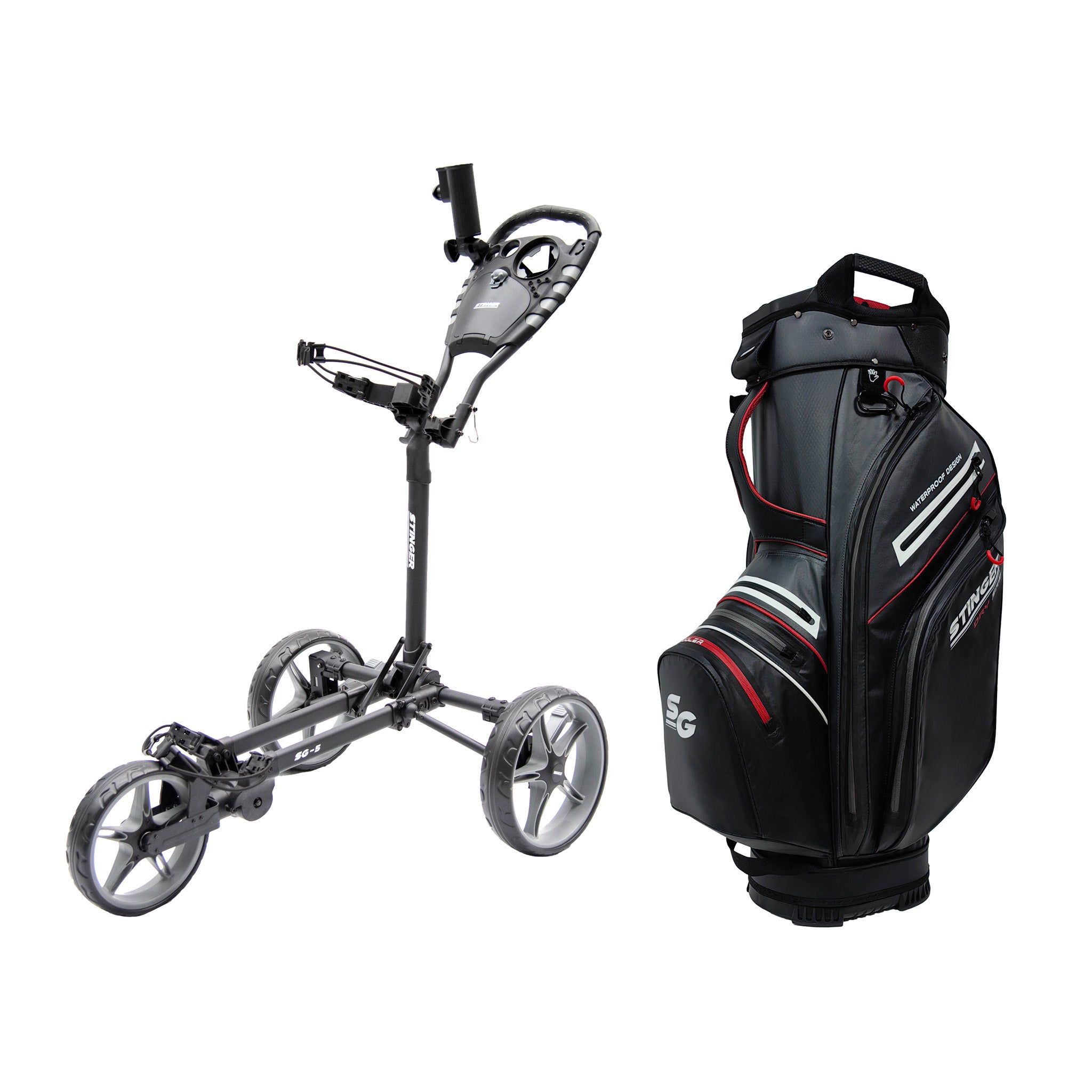 Stinger SG-5 Golf Buggy & Golf Bag Bundle