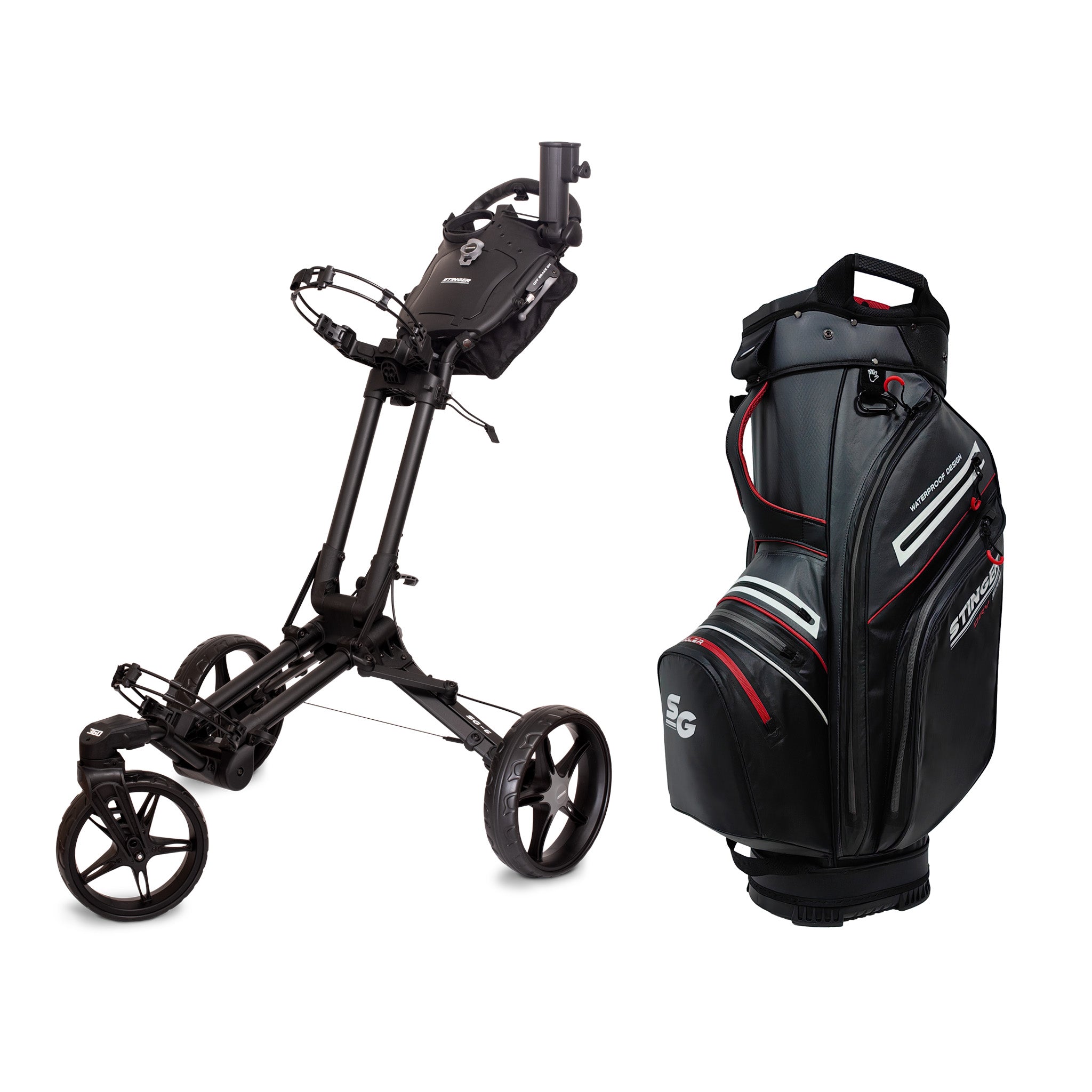 Stinger SG-6 Golf Buggy & Golf Bag Bundle