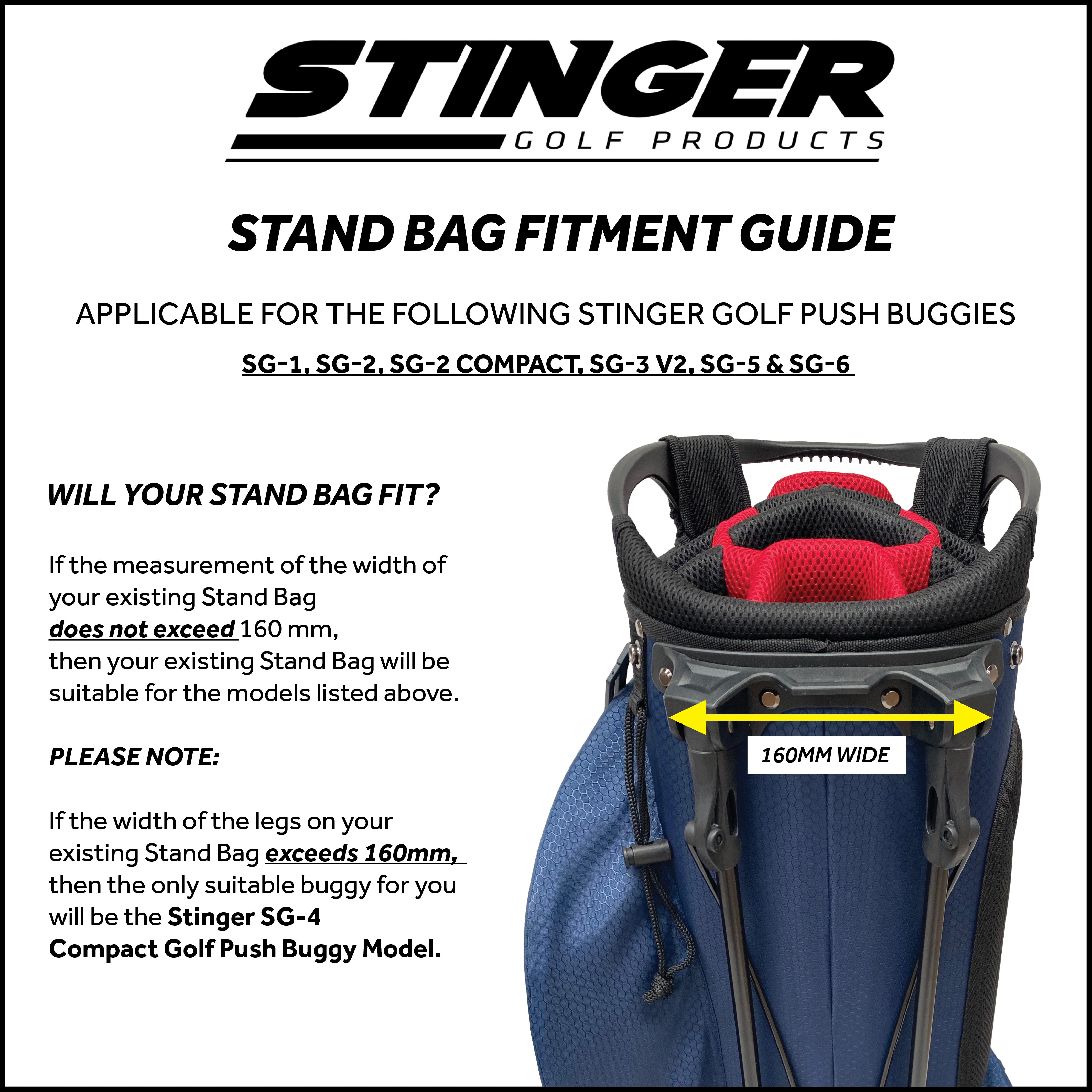 Stinger SG 3 V2 Golf Push Buggy Stinger Golf Products