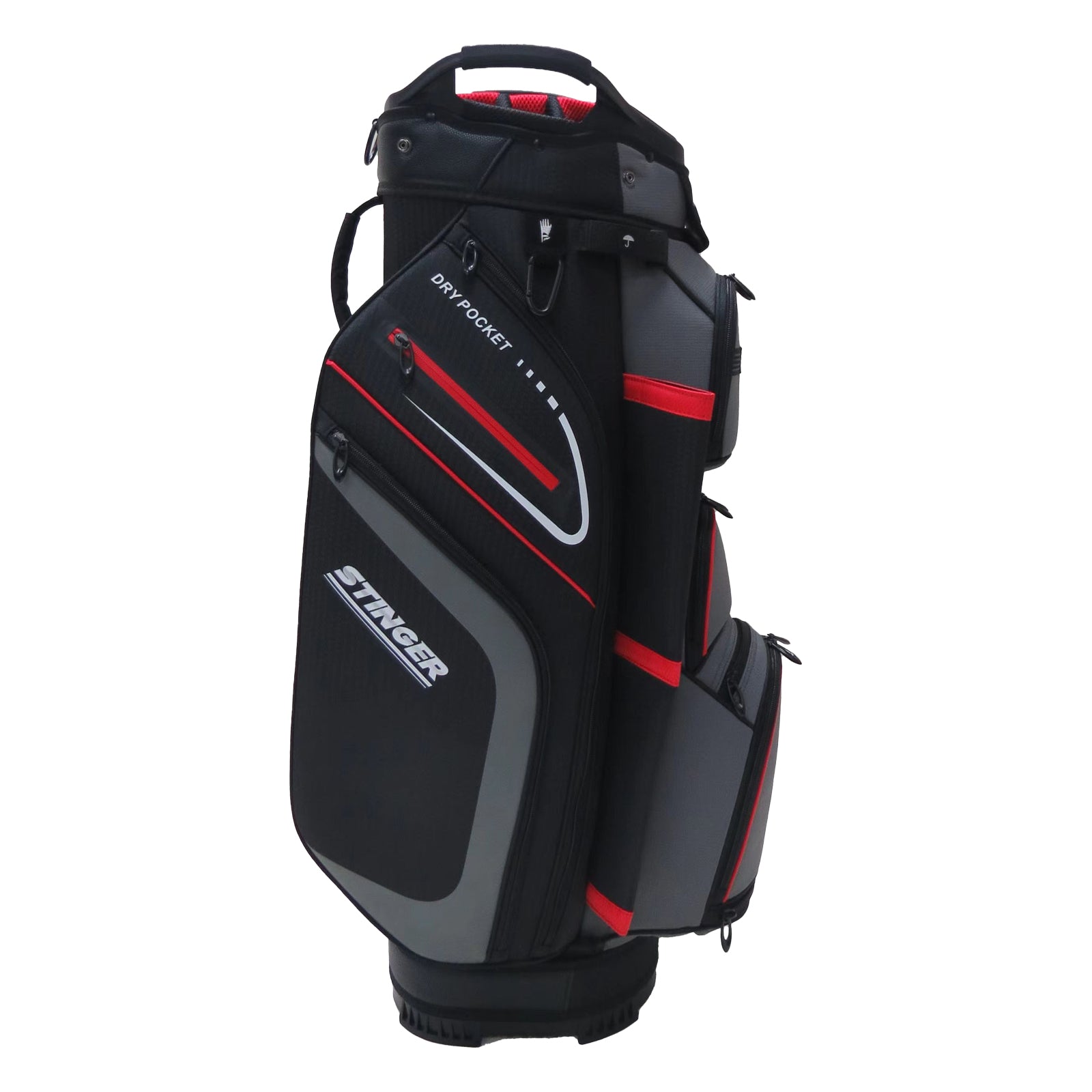 Premium Cart Bag - Red / Charcoal