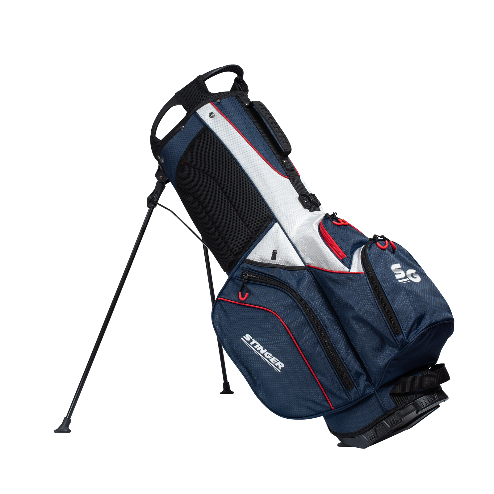 Stinger Stand Bag - Navy / White / Red